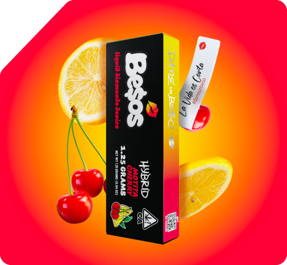 BESOS MOTITA CHERRY DISPOSABLES
